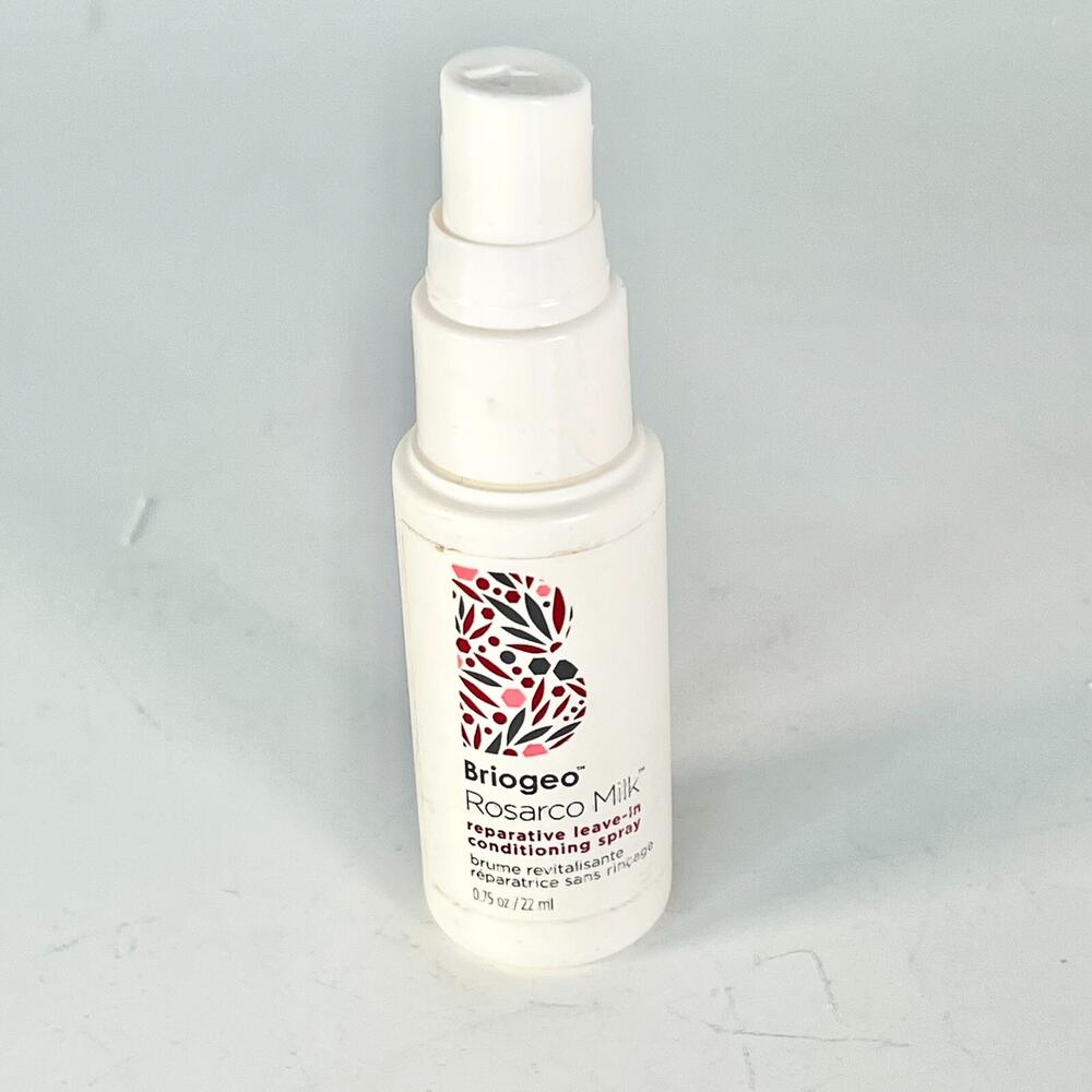 Briogeo Roscarco Milk Reparative Leave-in Hair Conditioning Travel .75 oz New